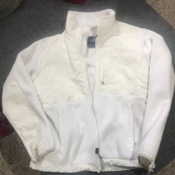 White Northface Denali Jacket Size Small - Picture 1 of 6